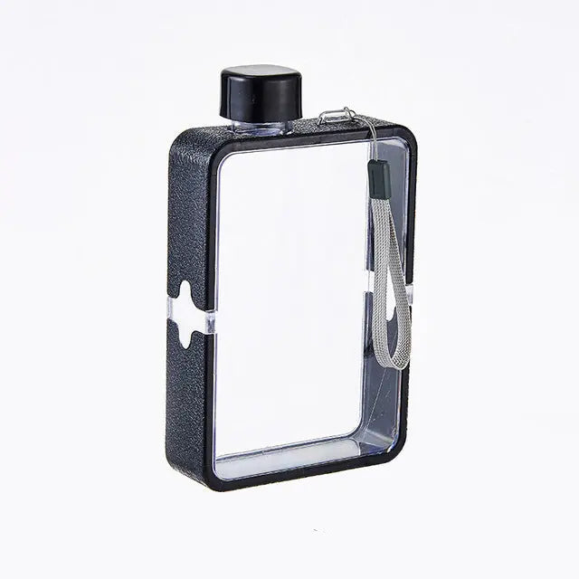 Durable And BPA-Free 380 ML Flat Water Bottle