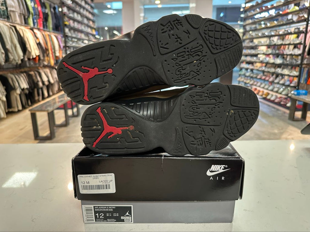 PRE OWNED Jordan 9 Retro Olive (2024)