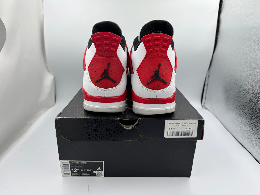 PRE OWNED Jordan 4 Retro Red Cement