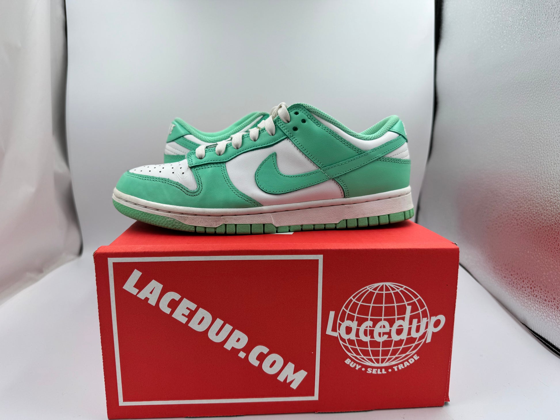 PRE OWNED Nike Dunk Low Green Glow (Women's) No Box