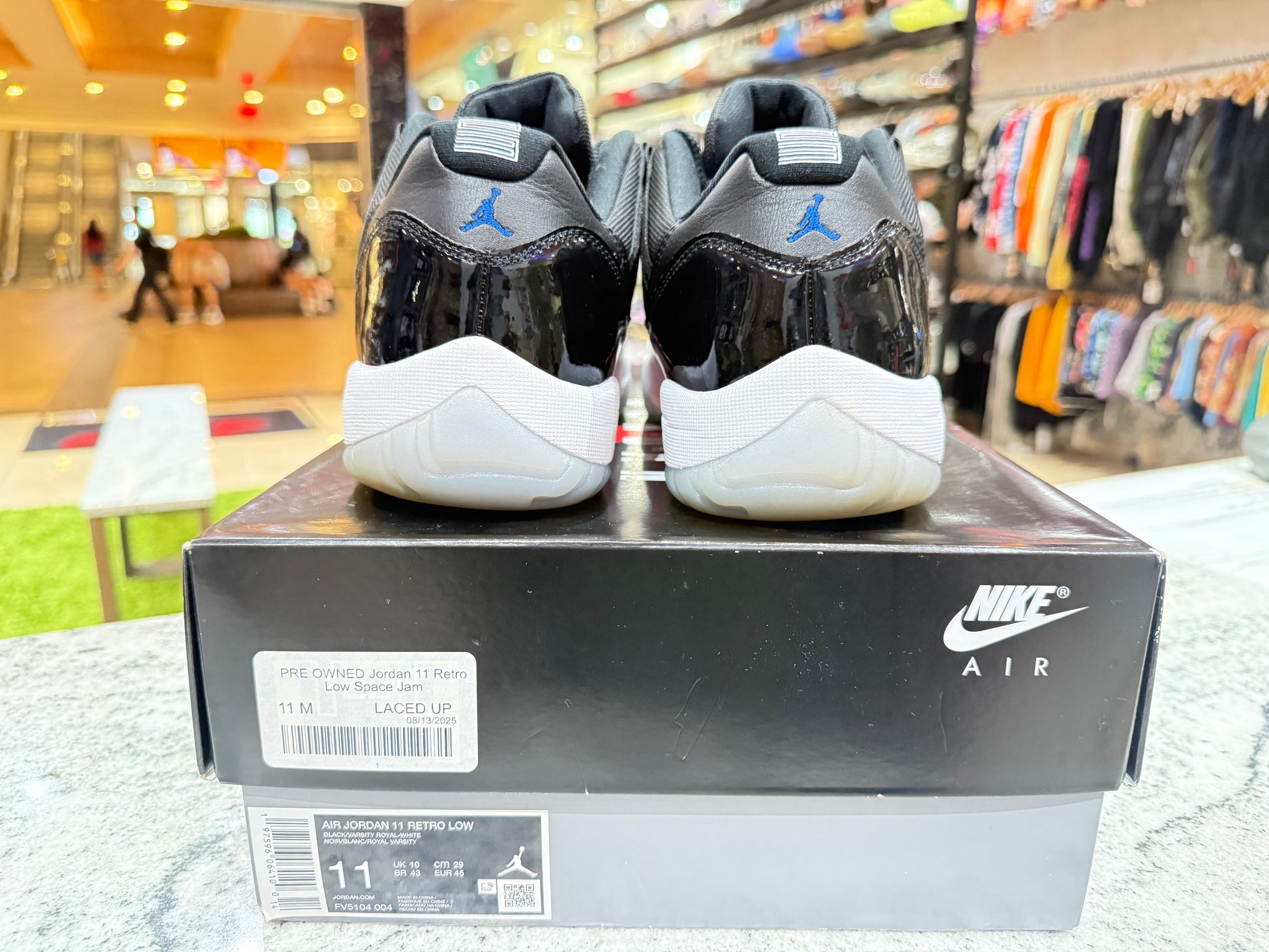 PRE OWNED Jordan 11 Retro Low Space Jam