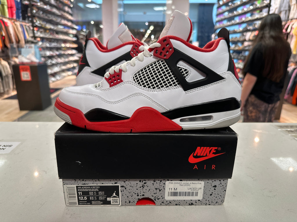 PRE OWNED Jordan 4 Retro Fire Red (2020)