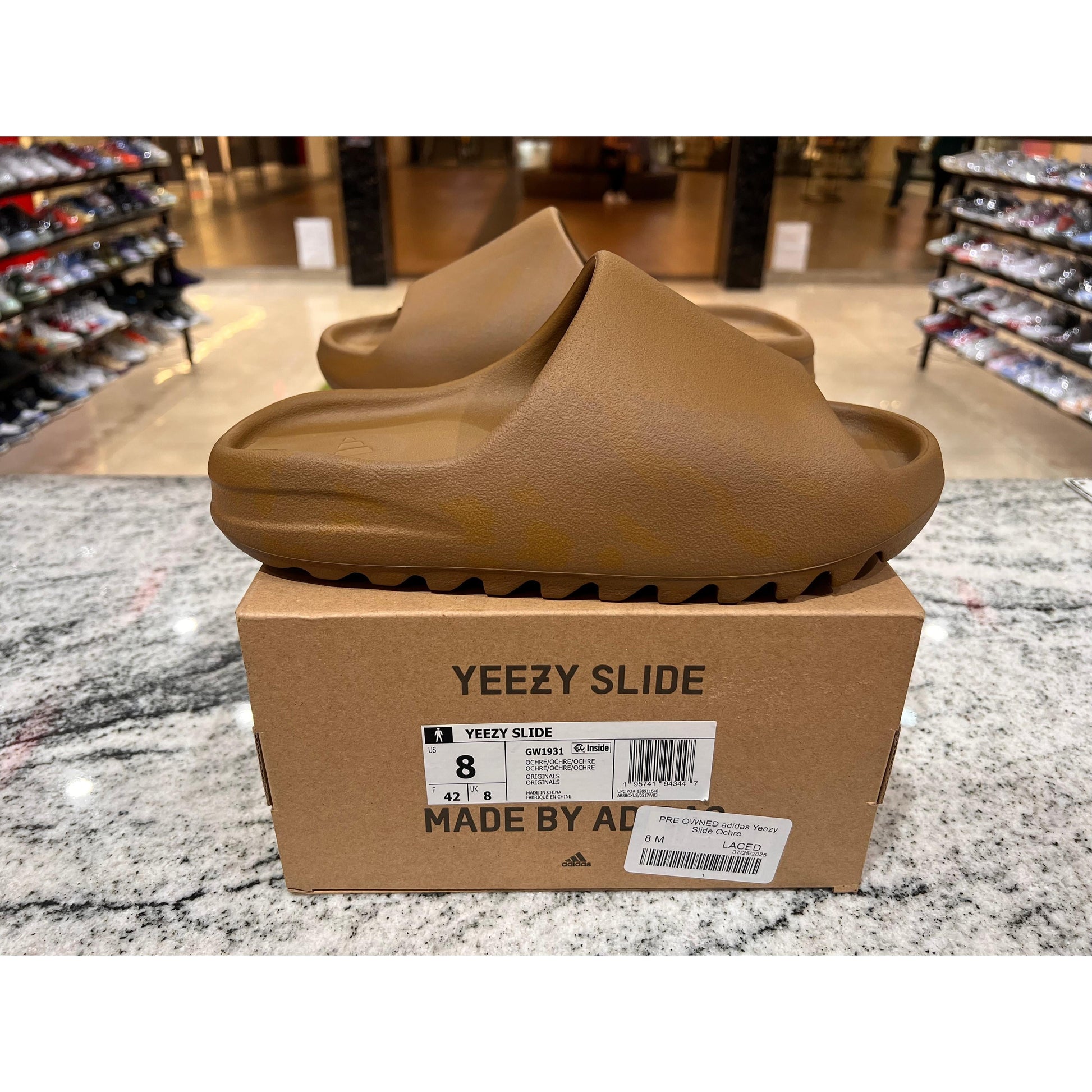 PRE OWNED adidas Yeezy Slide Ochre