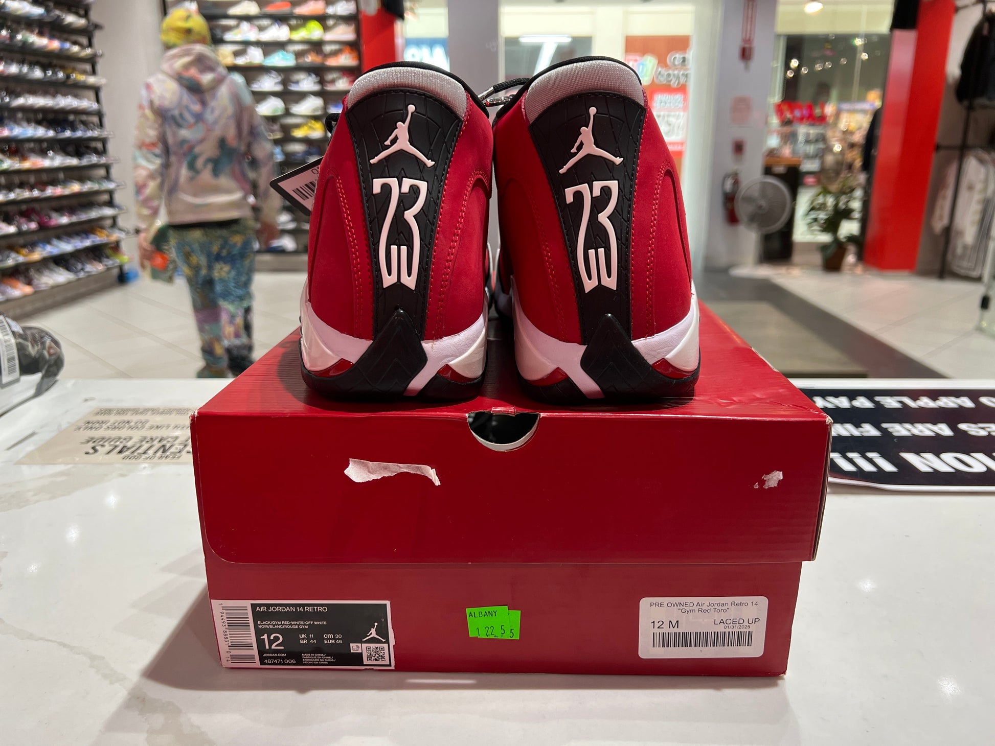 PRE OWNED Air Jordan Retro 14 "Gym Red Toro"