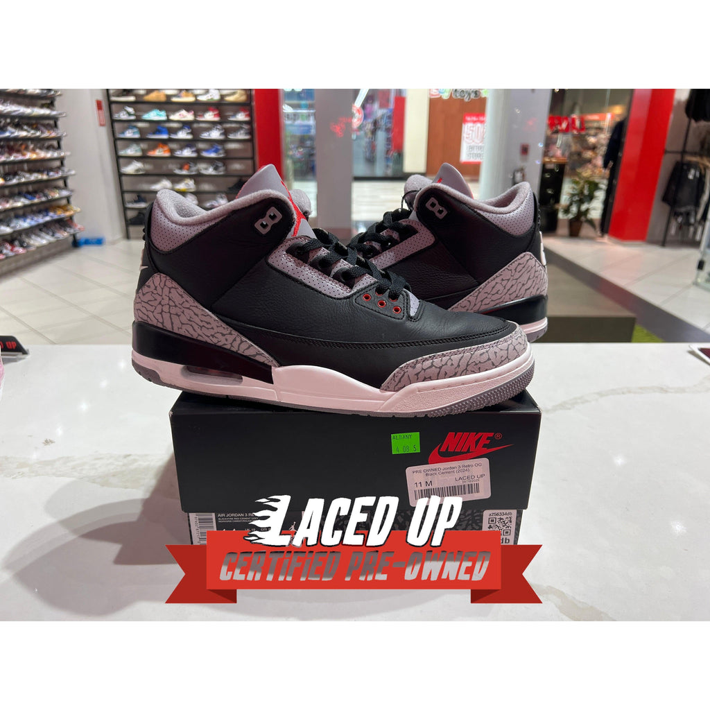 PRE OWNED Jordan 3 Retro OG Black Cement (2024)