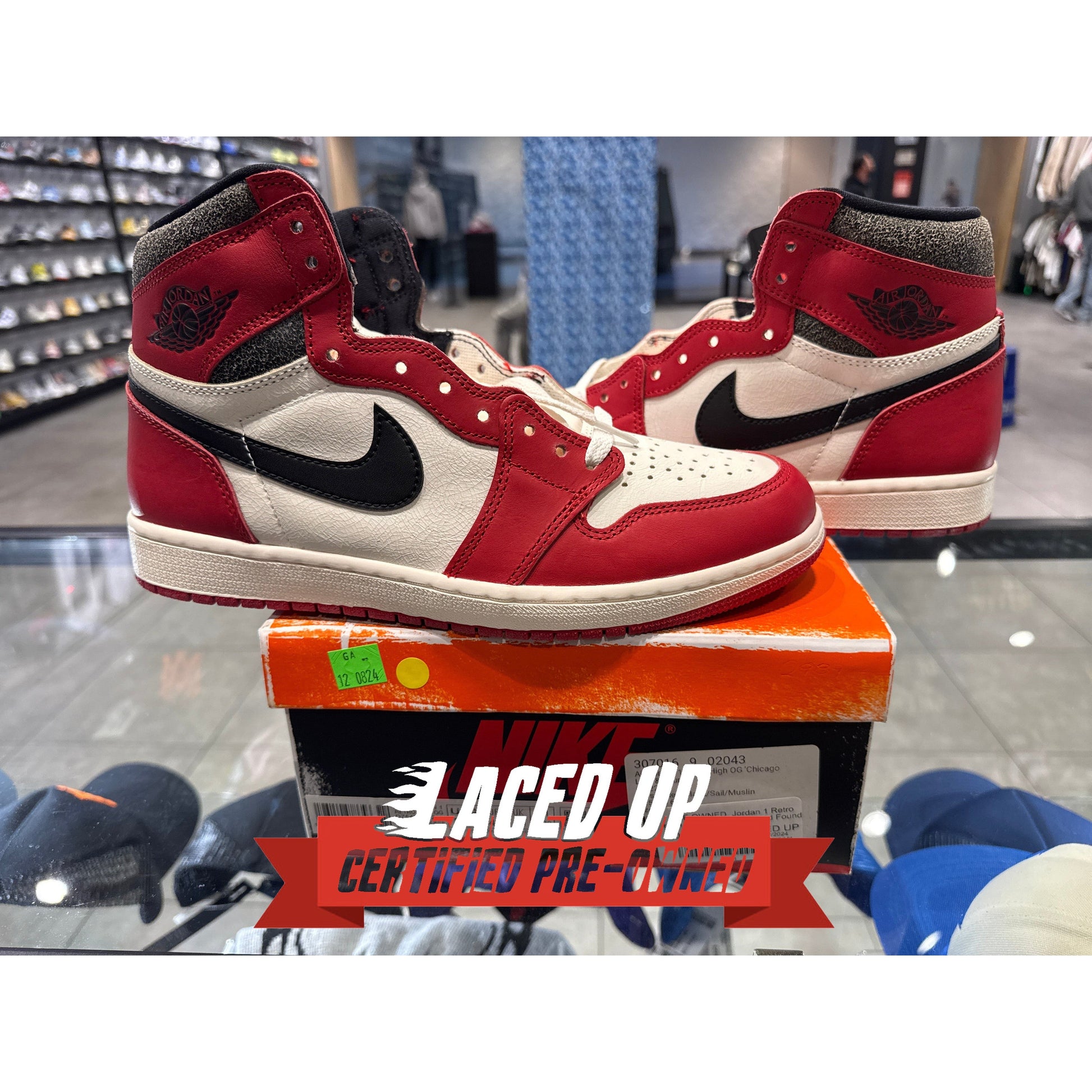 PRE OWNED  Jordan 1 Retro High OG Chicago Lost and Found
