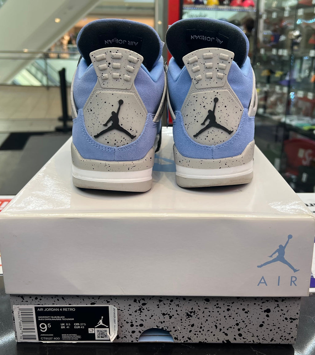 PRE OWNED Jordan 4 Retro University Blue