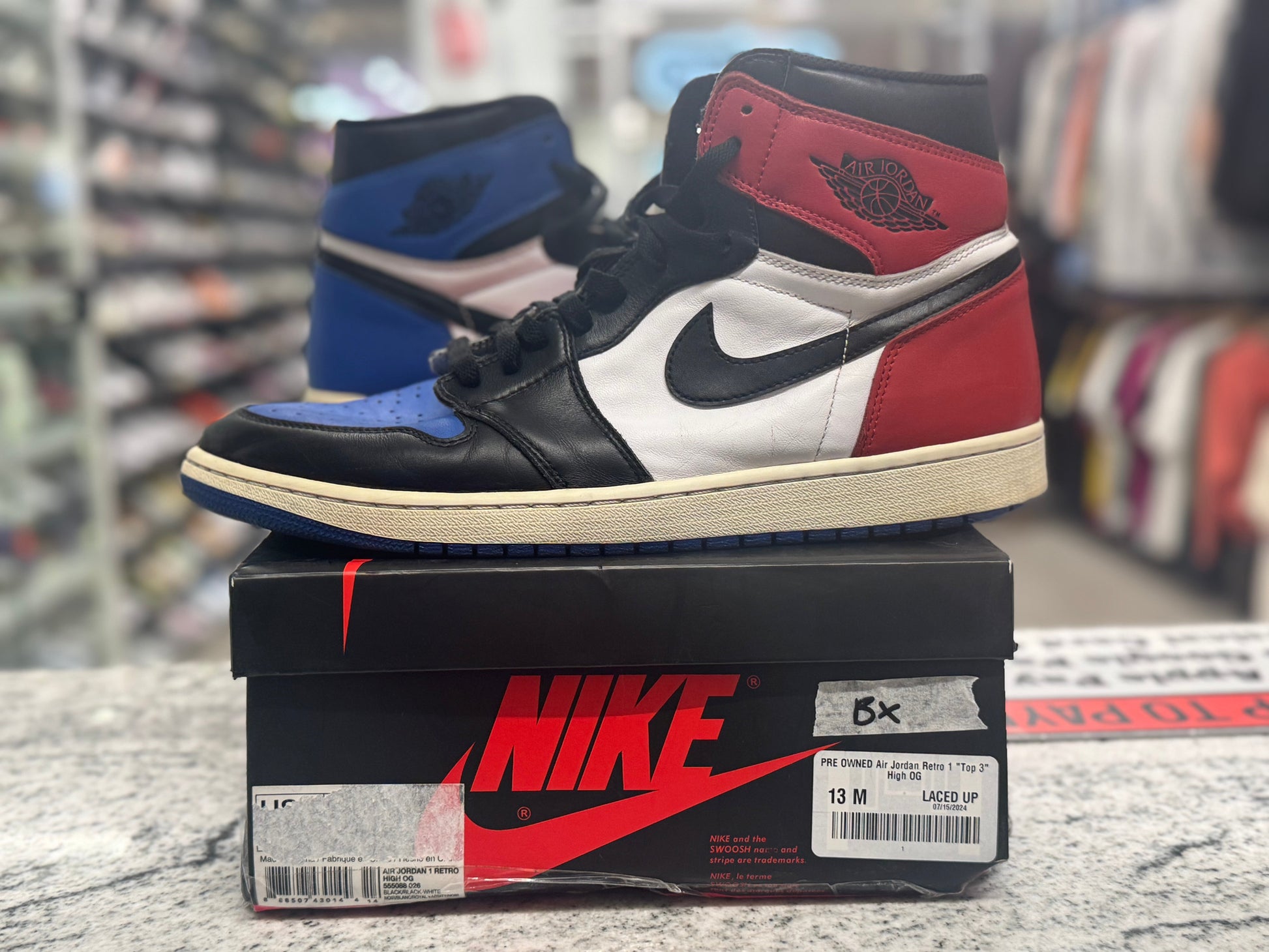 PRE OWNED Air Jordan Retro 1 "Top 3" High OG