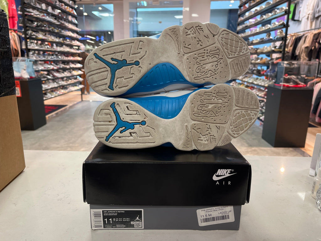 PRE OWNED Jordan 9 Retro Powder Blue (2024)