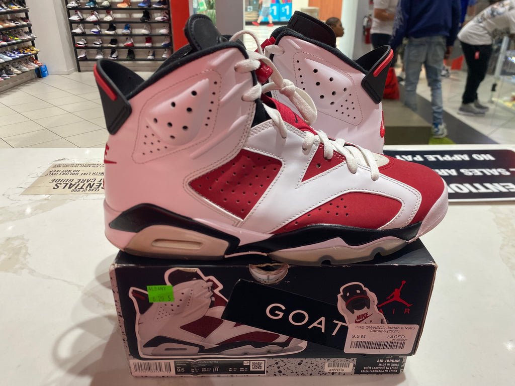 PRE OWNED Jordan 6 Retro Carmine (2021)