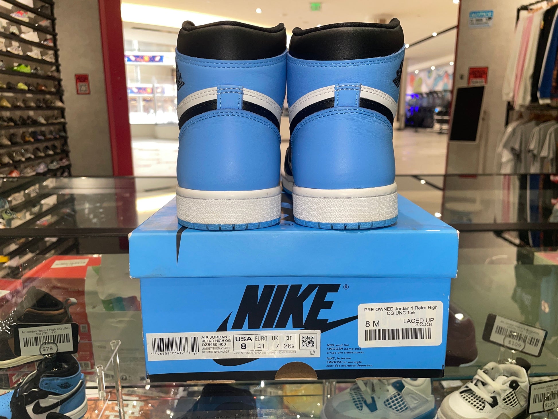 PRE OWNED Jordan 1 Retro High OG UNC Toe
