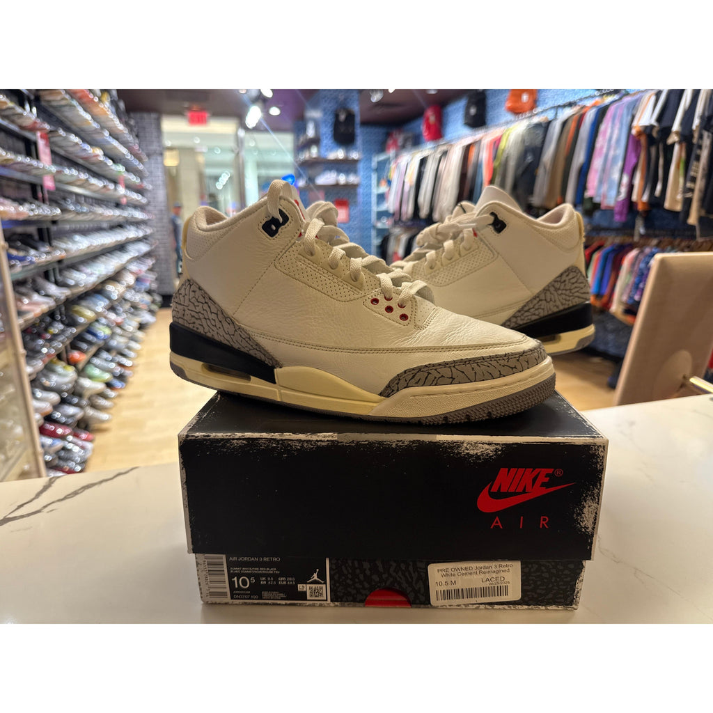 PRE OWNED Jordan 3 Retro White Cement Reimagined