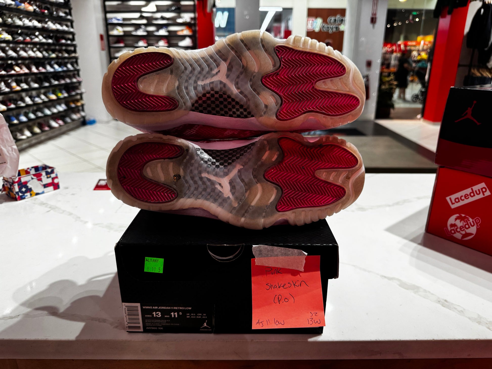 PRE OWNED Jordan 11 Retro Low Pink Snakeskin (2019) (Women's)