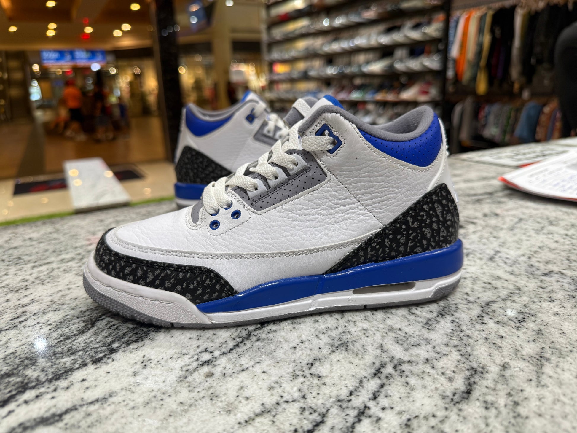 PRE OWNED Jordan 3 Retro Racer Blue (GS)