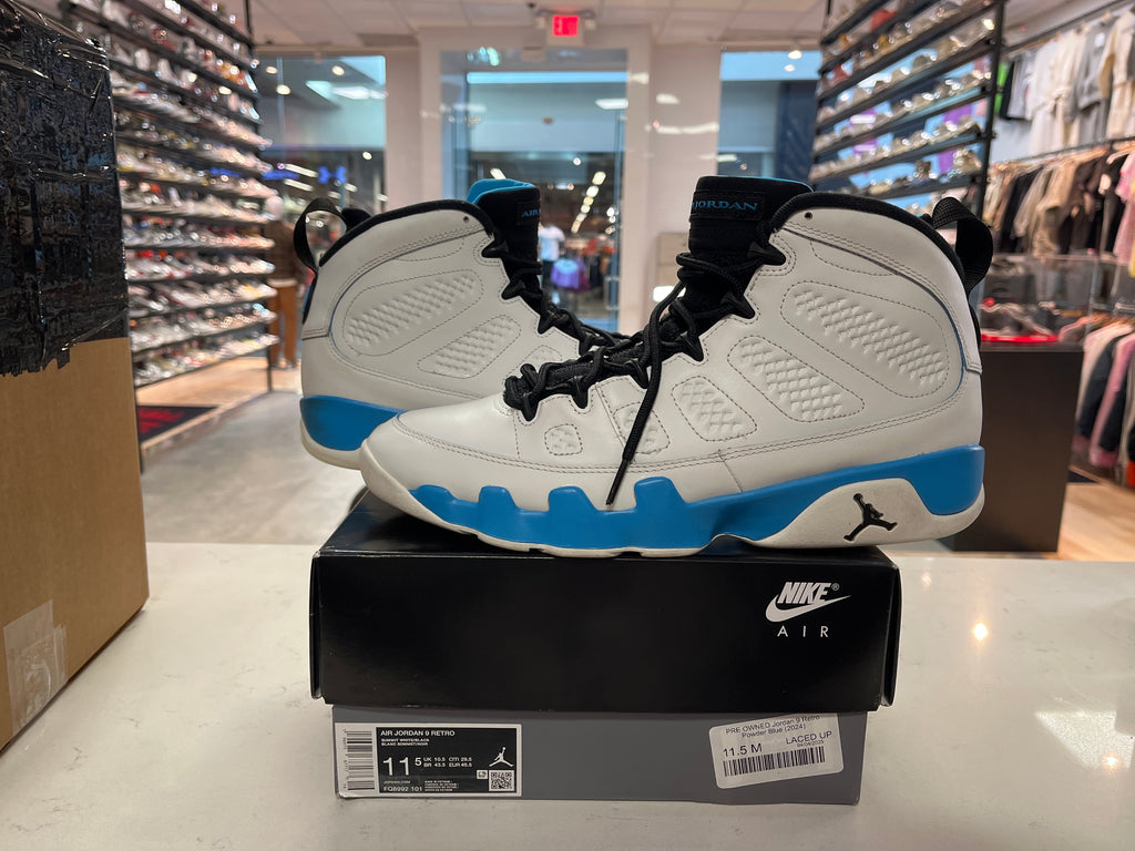 PRE OWNED Jordan 9 Retro Powder Blue (2024)