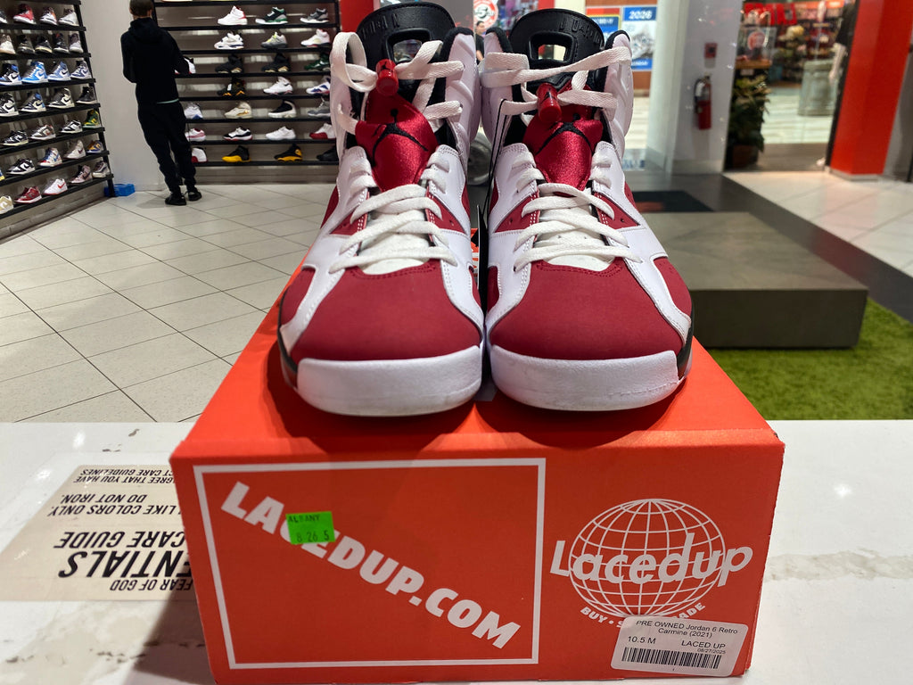 PRE OWNED Jordan 6 Retro Carmine (2021)