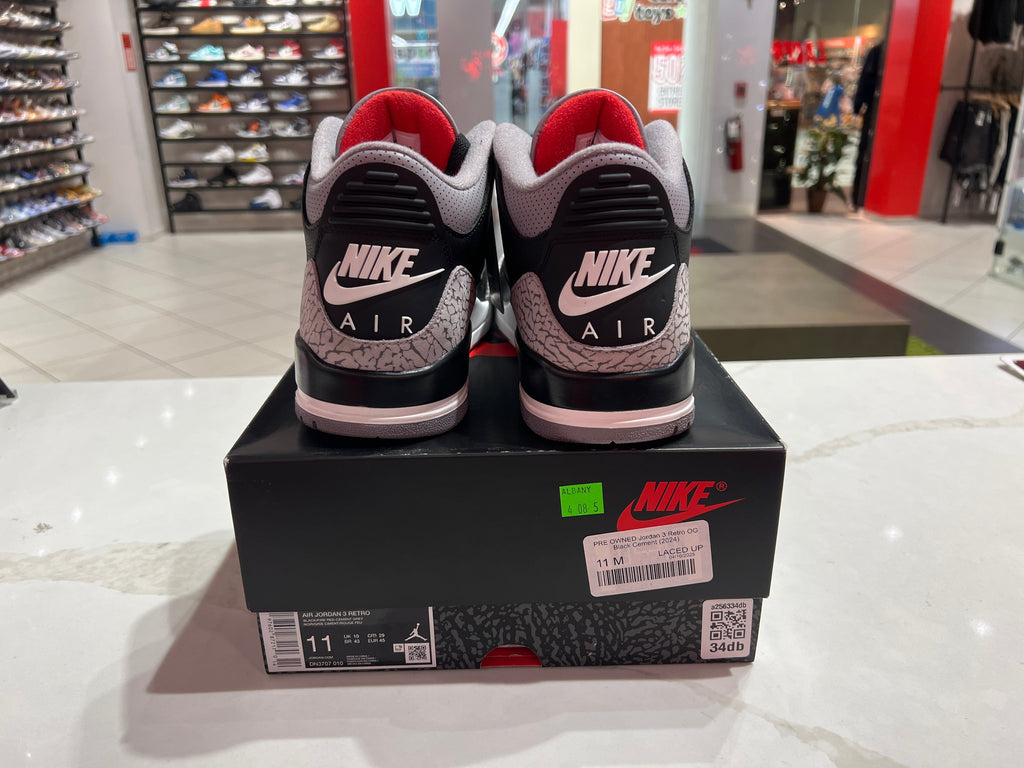 PRE OWNED Jordan 3 Retro OG Black Cement (2024)