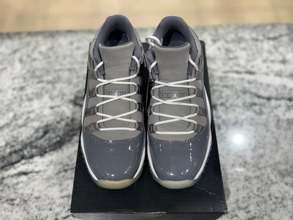 PRE OWNED Jordan 11 Retro Low Cool Grey (GS)