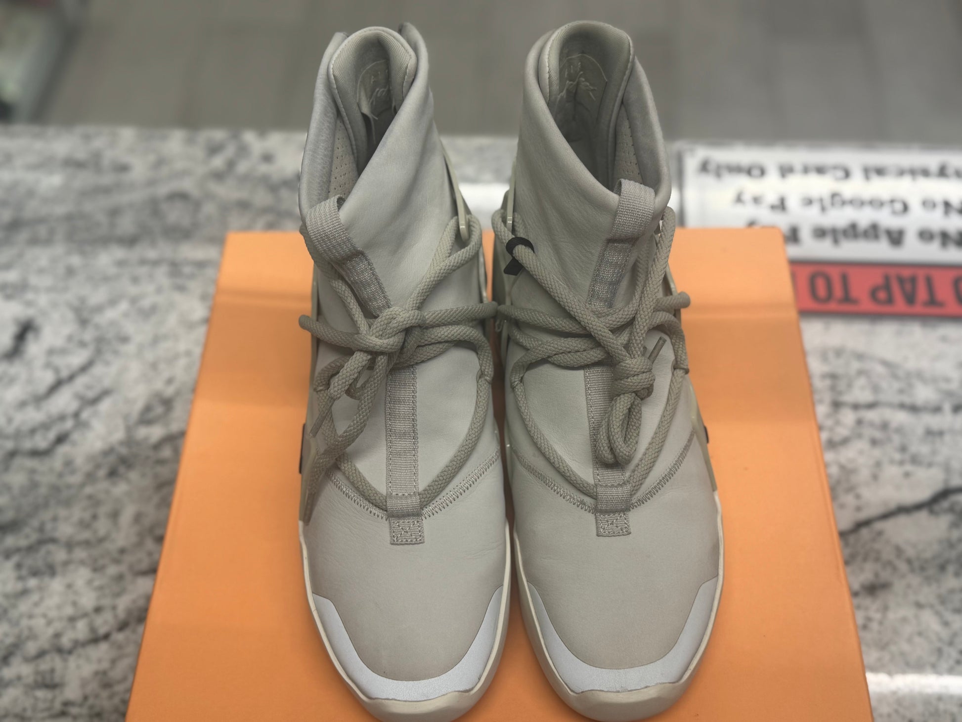 PRE OWNED Air Fear Of God 1 "Light Bone"