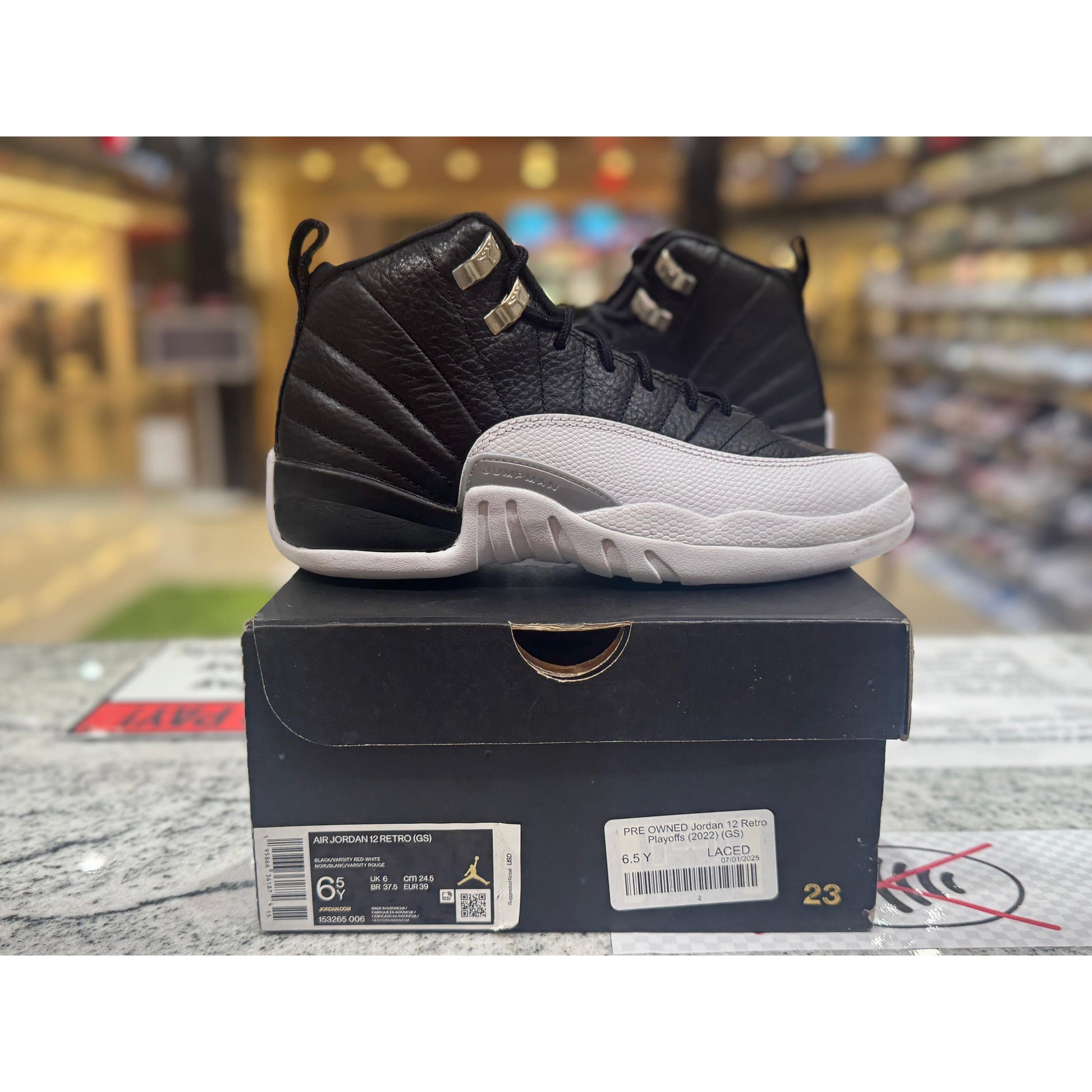 PRE OWNED Jordan 12 Retro Playoffs (2022) (GS)