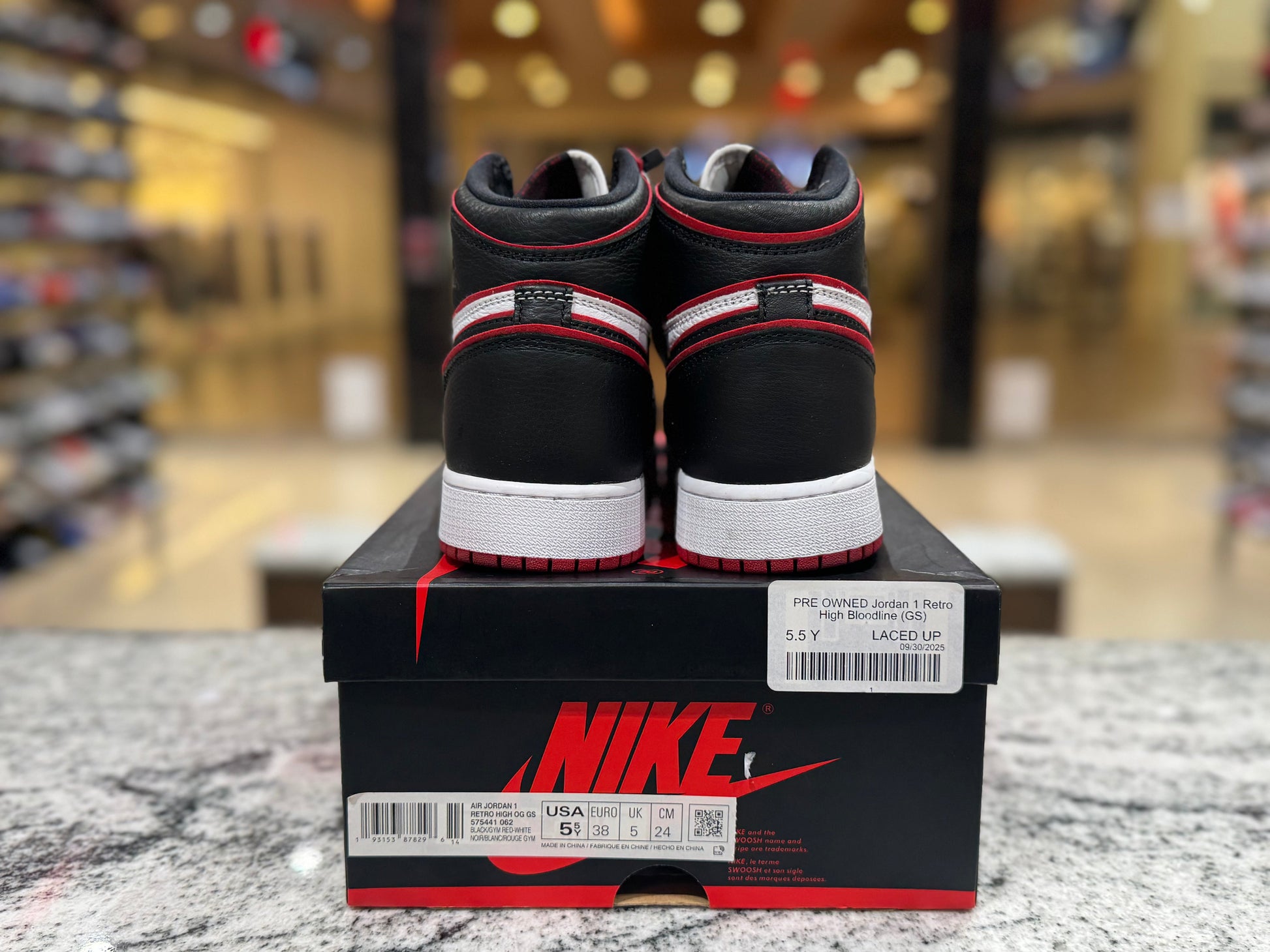 PRE OWNED Jordan 1 Retro High Bloodline (GS)