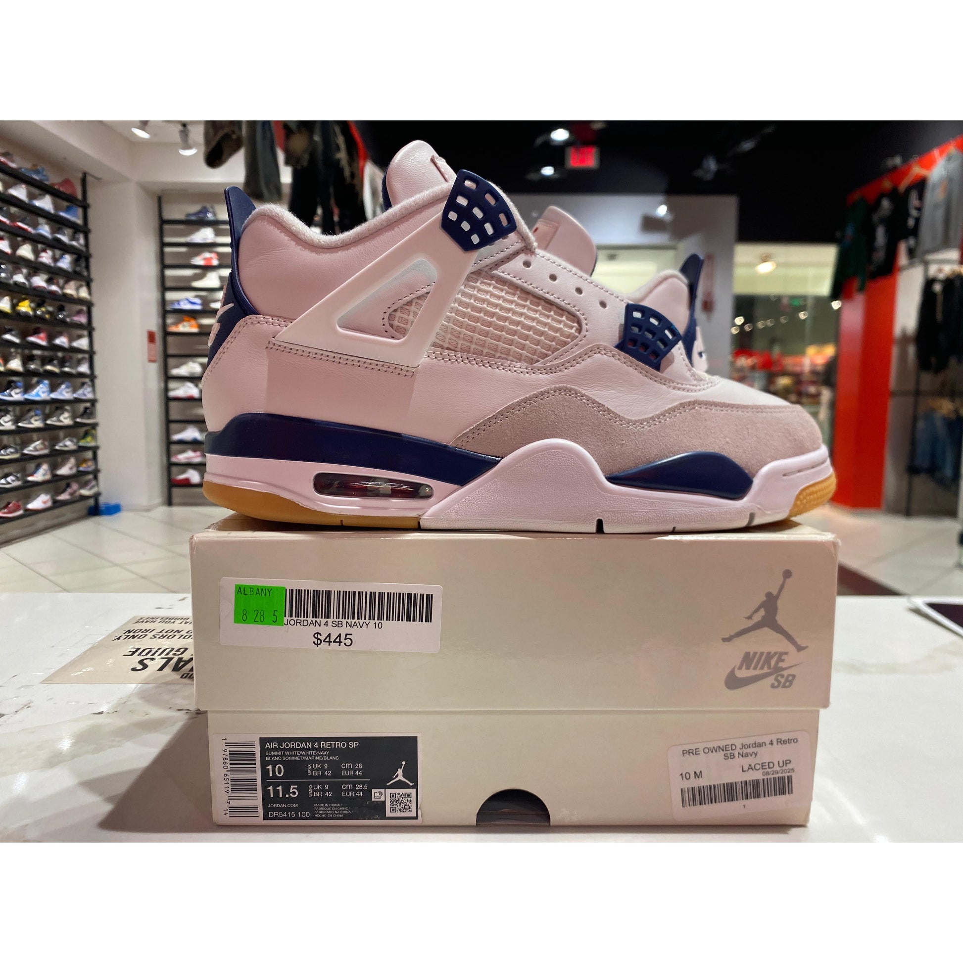 PRE OWNED Jordan 4 Retro SB Navy