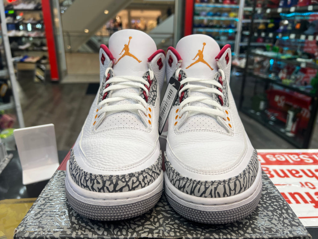 PRE OWNED Jordan 3 Retro Cardinal Red
