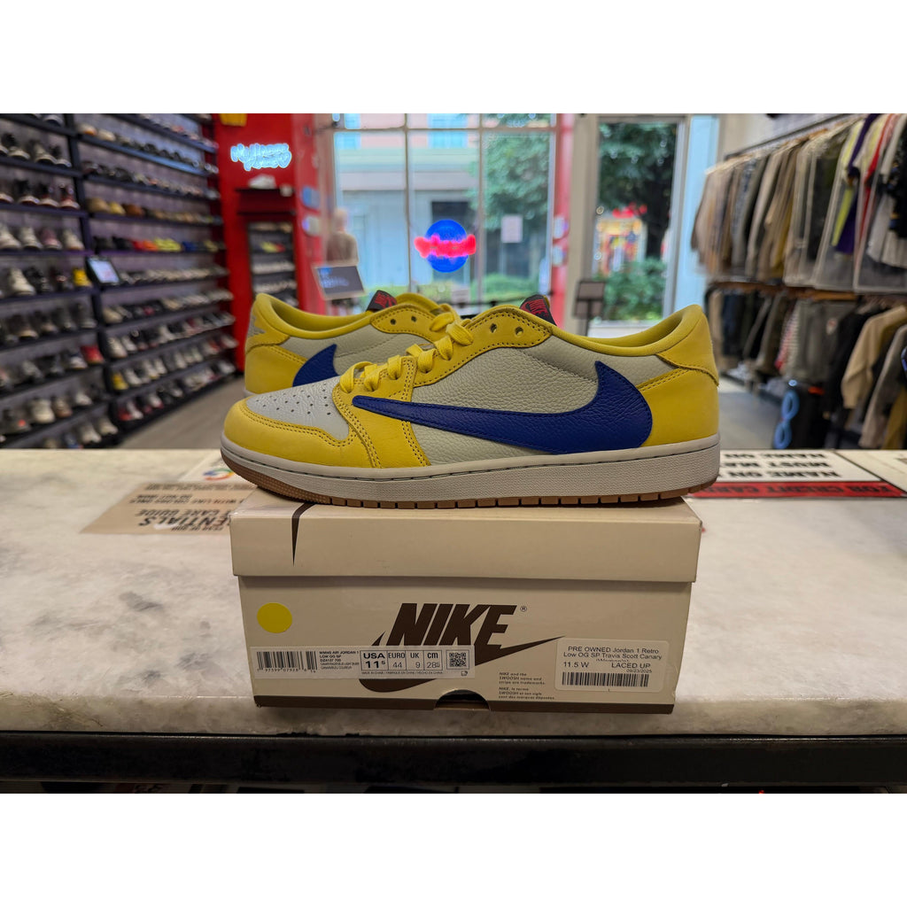 PRE OWNED Jordan 1 Retro Low OG SP Travis Scott Canary (Women's)