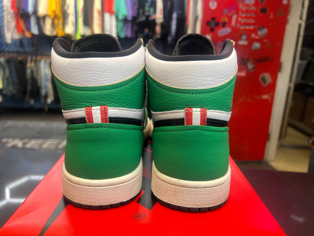 PRE OWNED Jordan 1 Retro High OG Lucky Green (GS) NO BOX