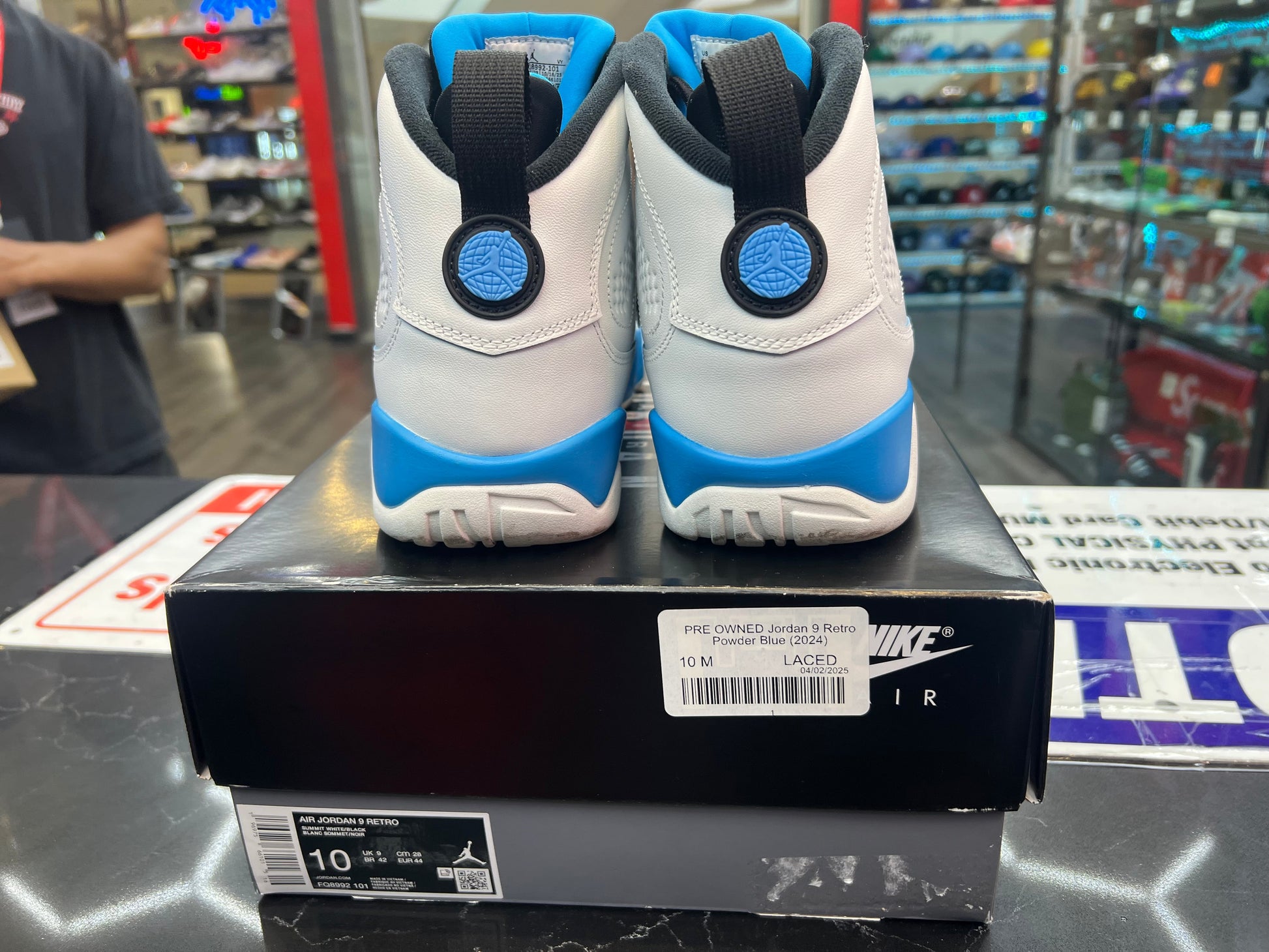 PRE OWNED Jordan 9 Retro Powder Blue (2024)