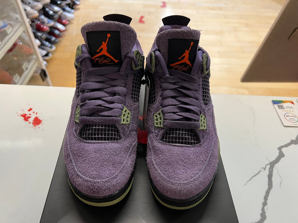 PRE OWNED Jordan 4 Retro Canyon Purple (Women's)