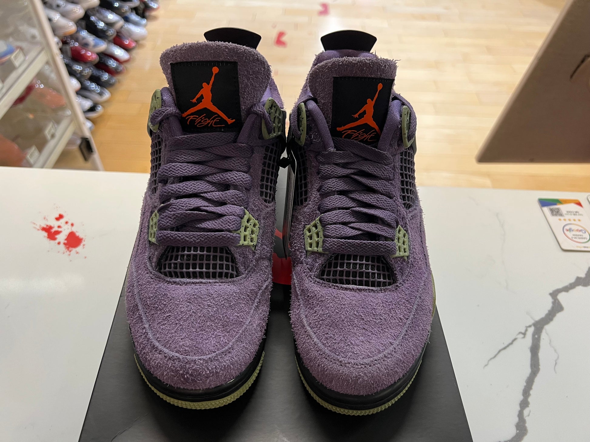 PRE OWNED Jordan 4 Retro Canyon Purple (Women's)