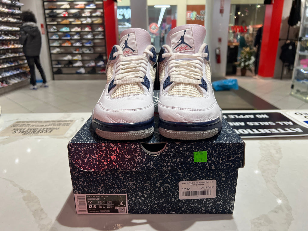 PRE OWNED Air Jordan Retro 4 Midnight Navy