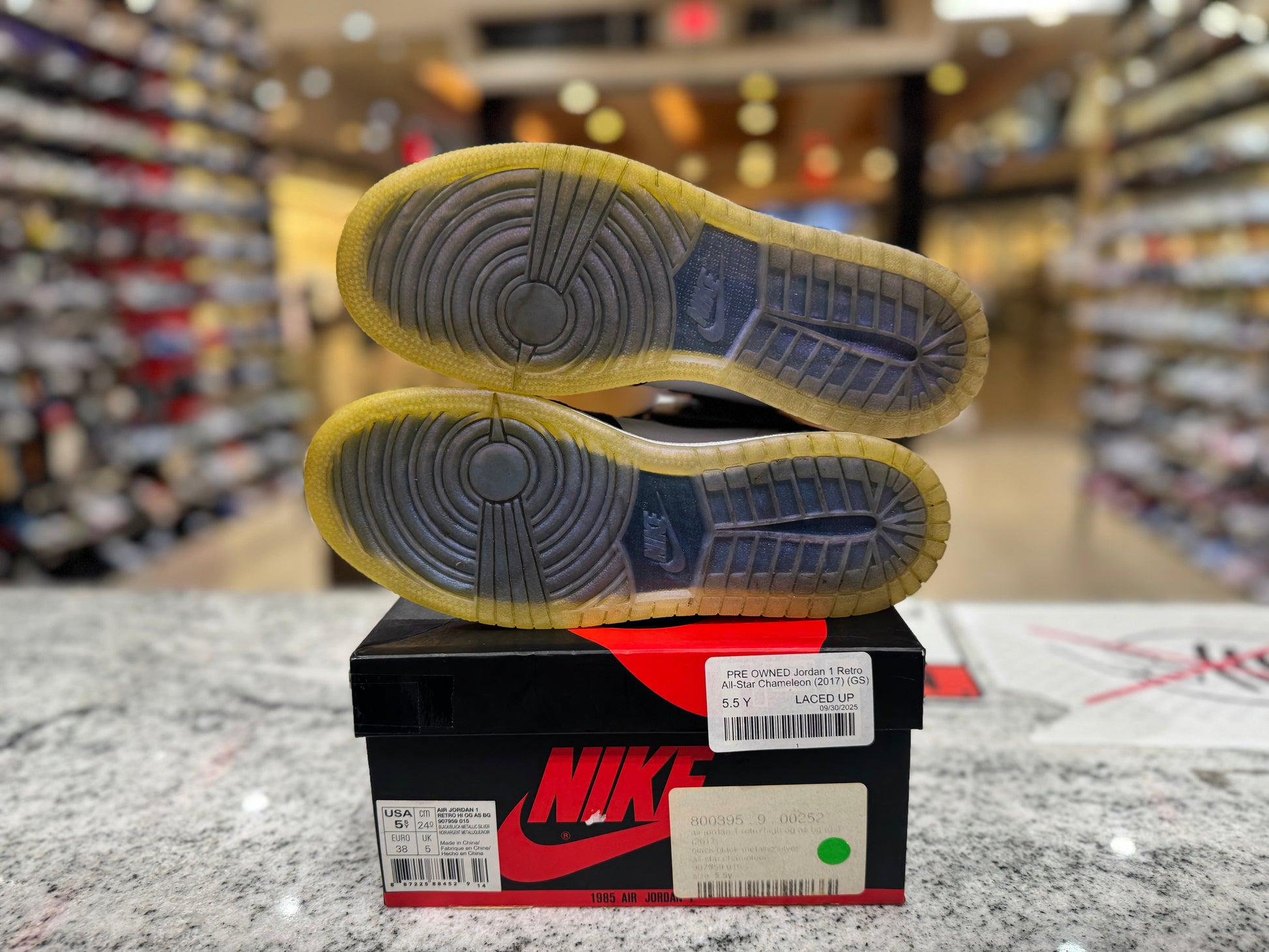 PRE OWNED Jordan 1 Retro All-Star Chameleon (2017) (GS)