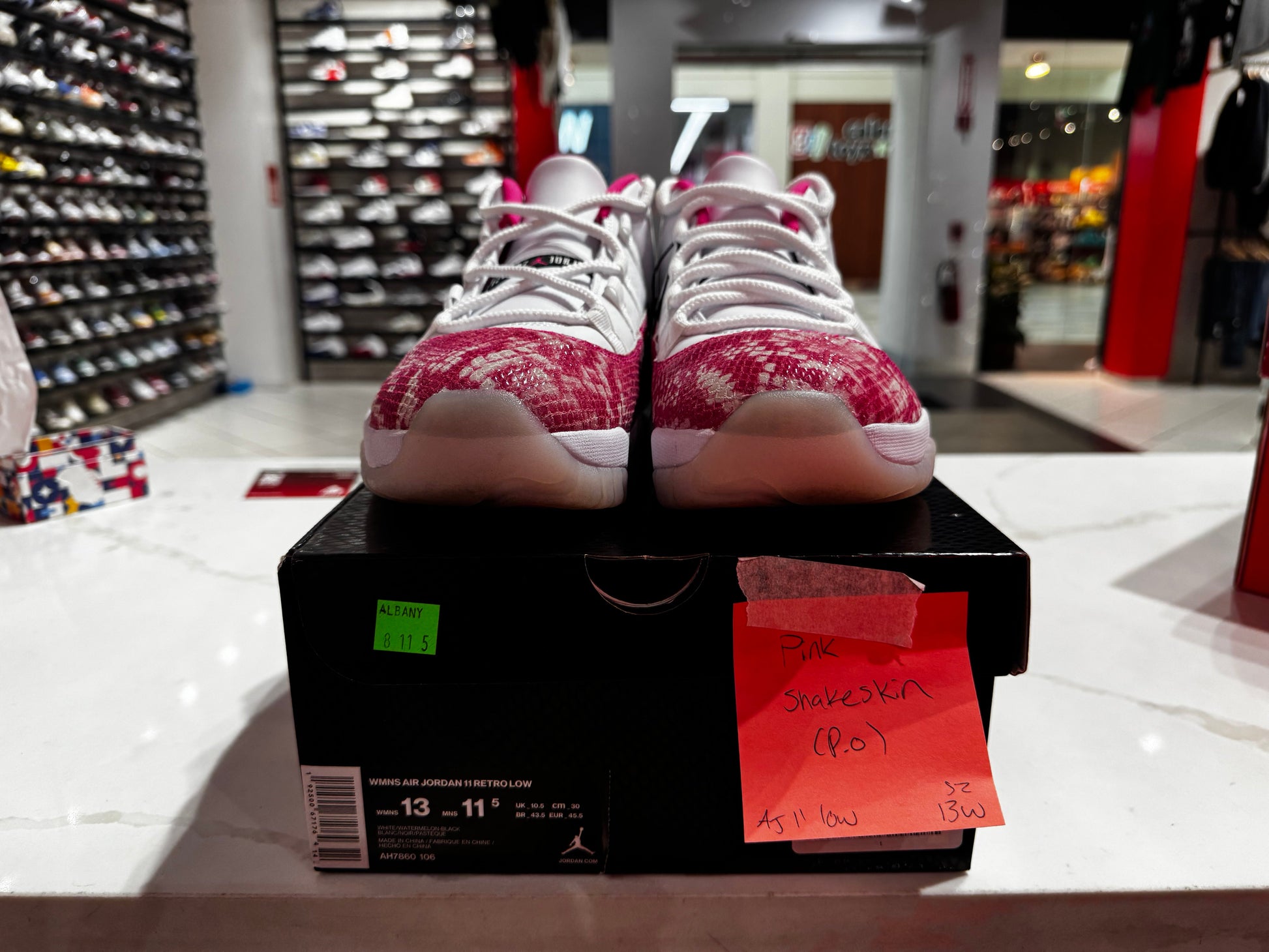 PRE OWNED Jordan 11 Retro Low Pink Snakeskin (2019) (Women's)