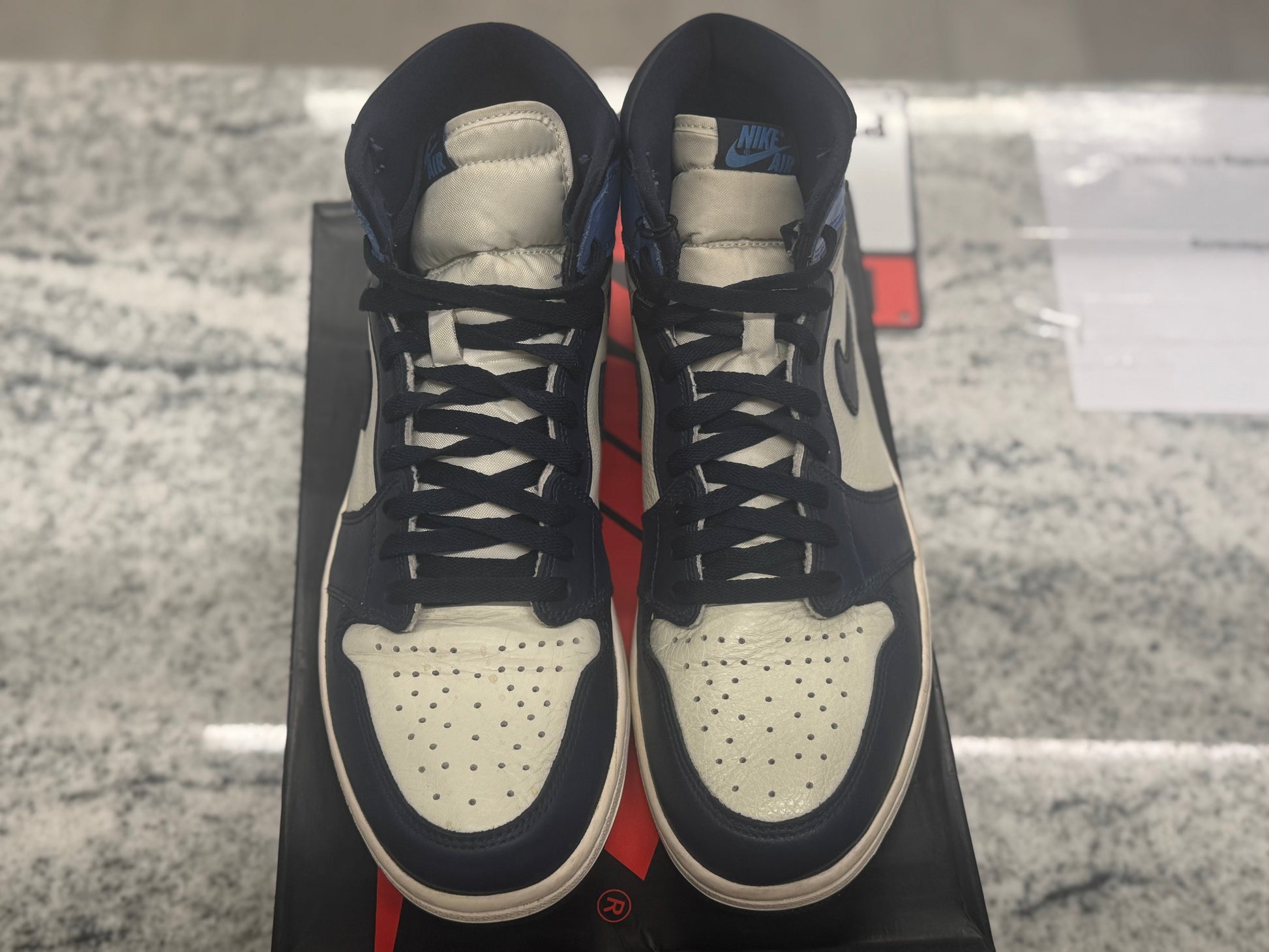 PRE OWNED Air Jordan Retro 1  "Obsidian"