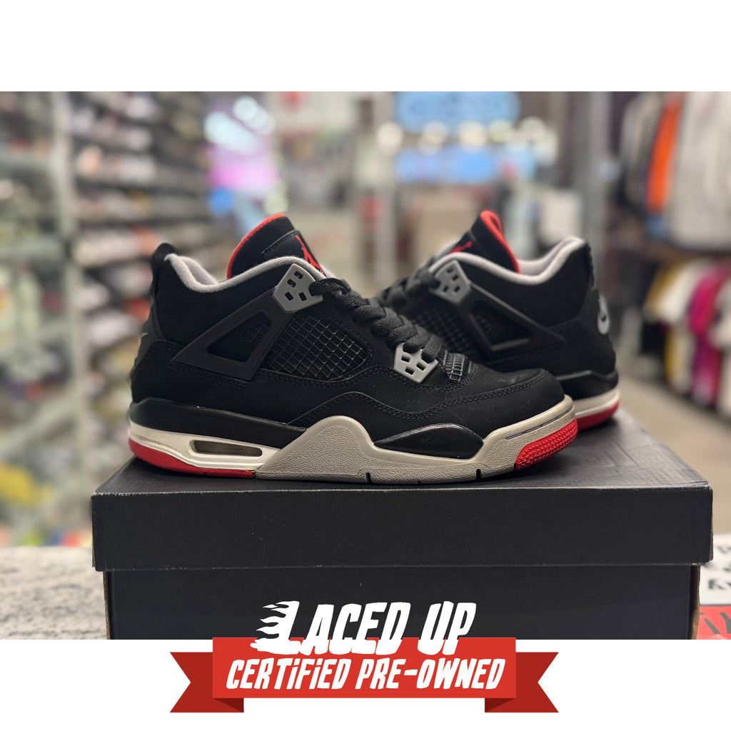 PRE OWNED Air Jordan 4 Retro "Bred" (2019) (GS)