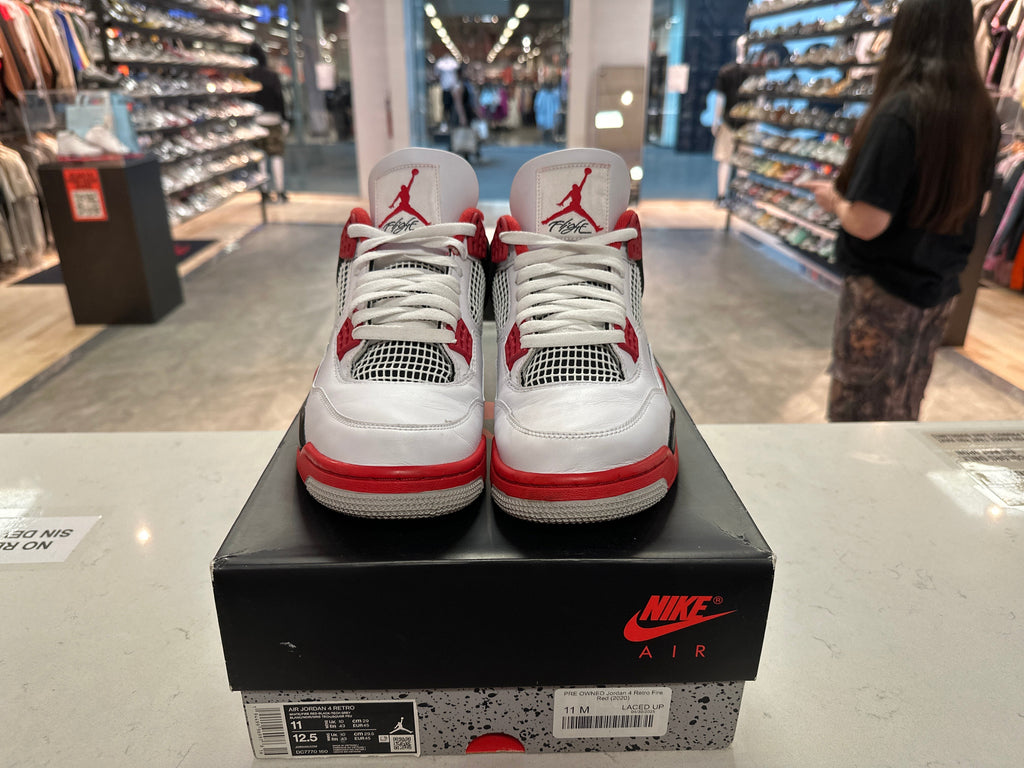 PRE OWNED Jordan 4 Retro Fire Red (2020)
