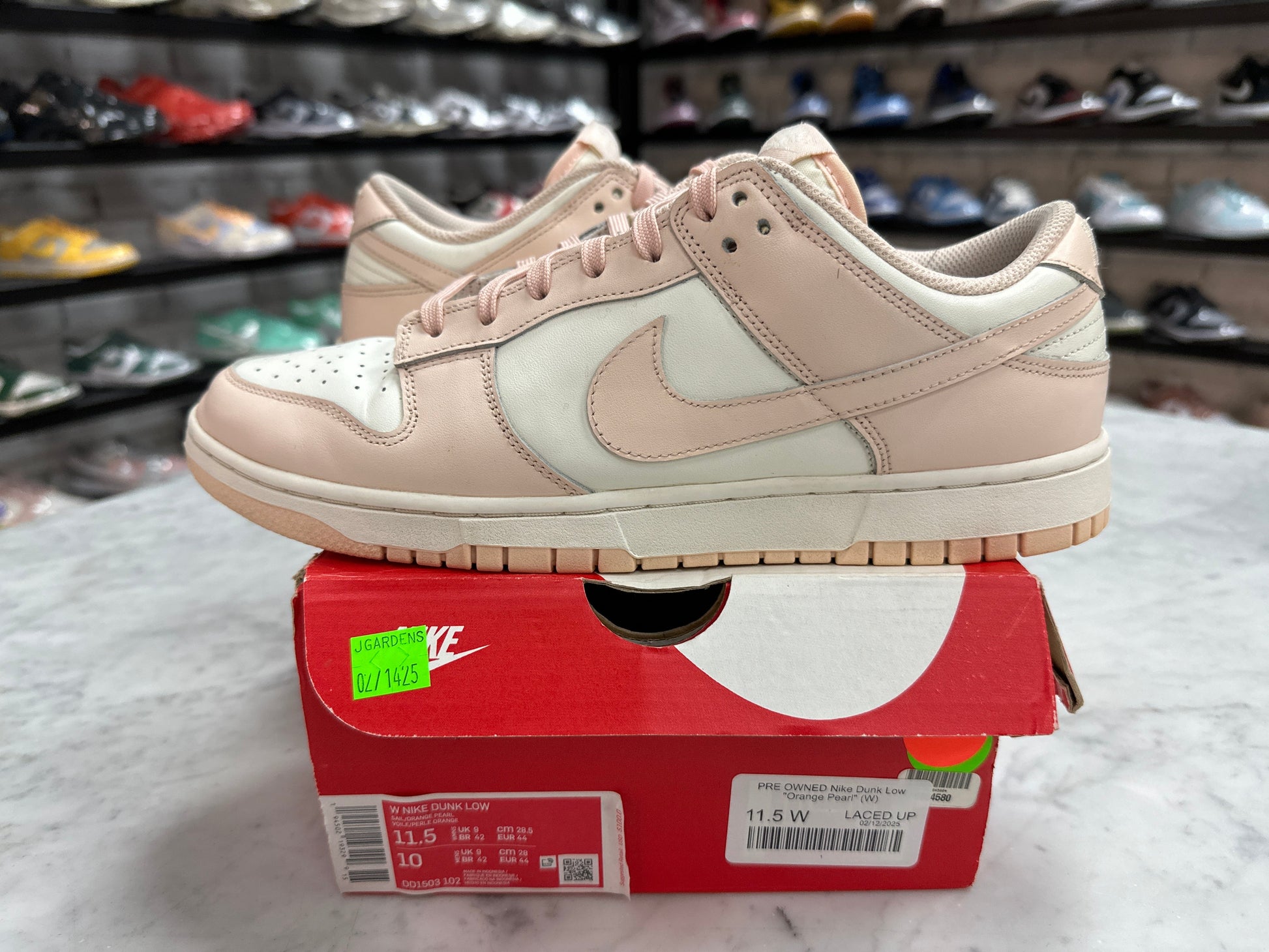 PRE OWNED Nike Dunk Low "Orange Pearl" (W)