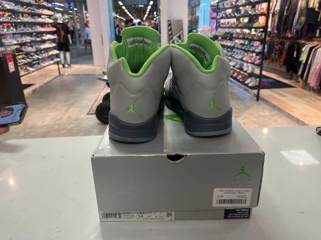 PRE OWNED Jordan 5 Retro Green Bean (2022)