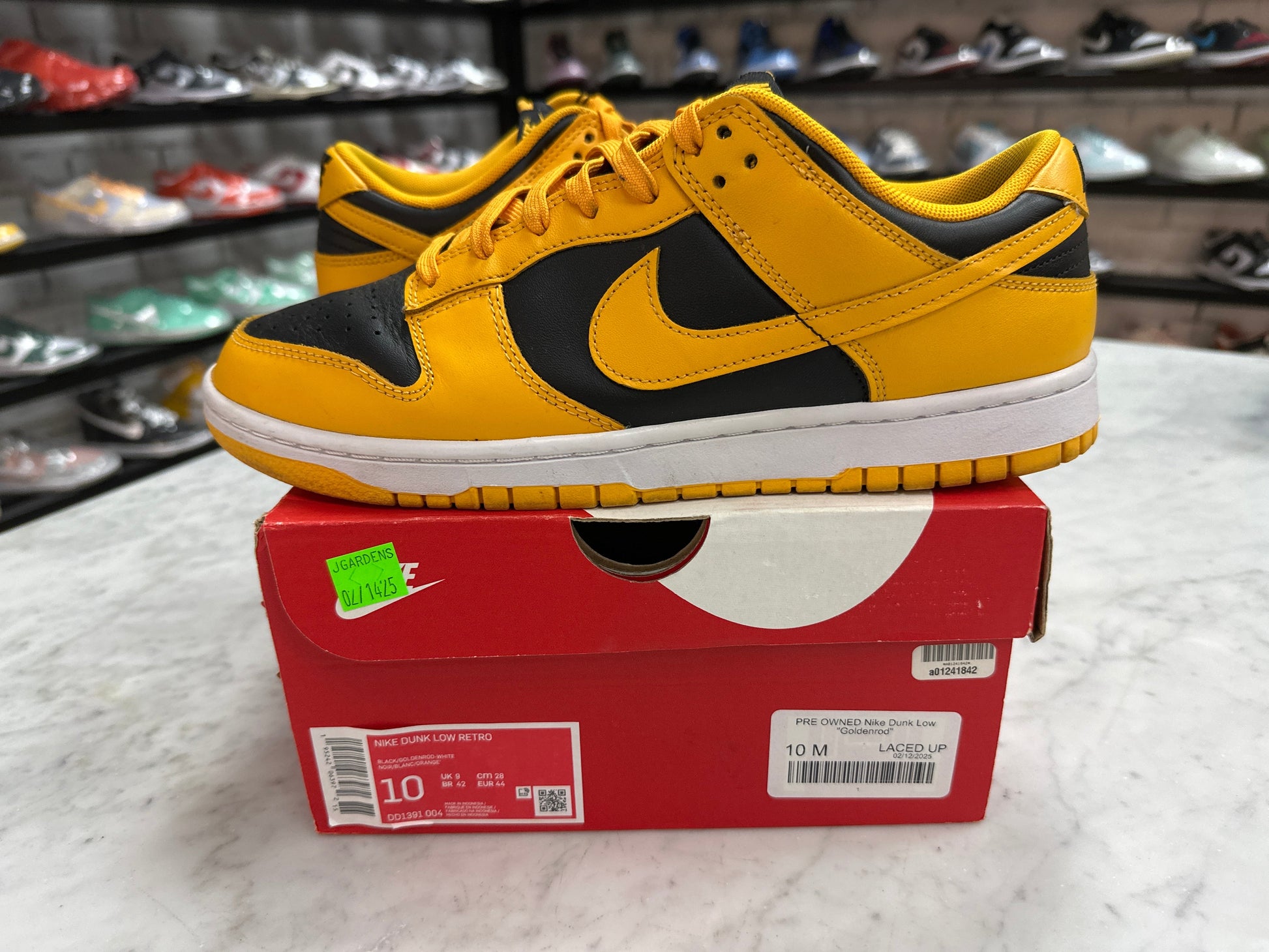 PRE OWNED Nike Dunk Low "Goldenrod"