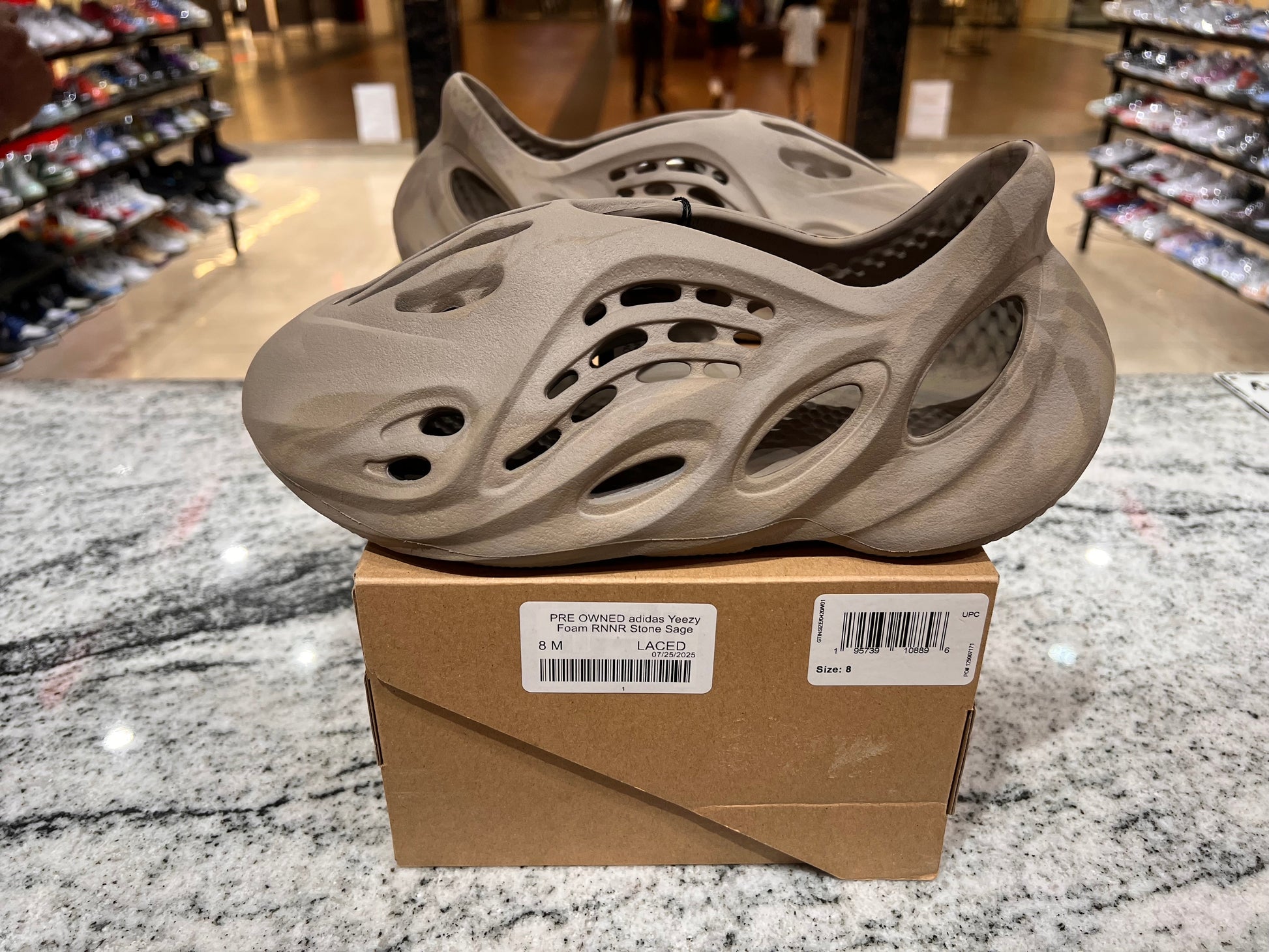 PRE OWNED adidas Yeezy Foam RNNR Stone Sage