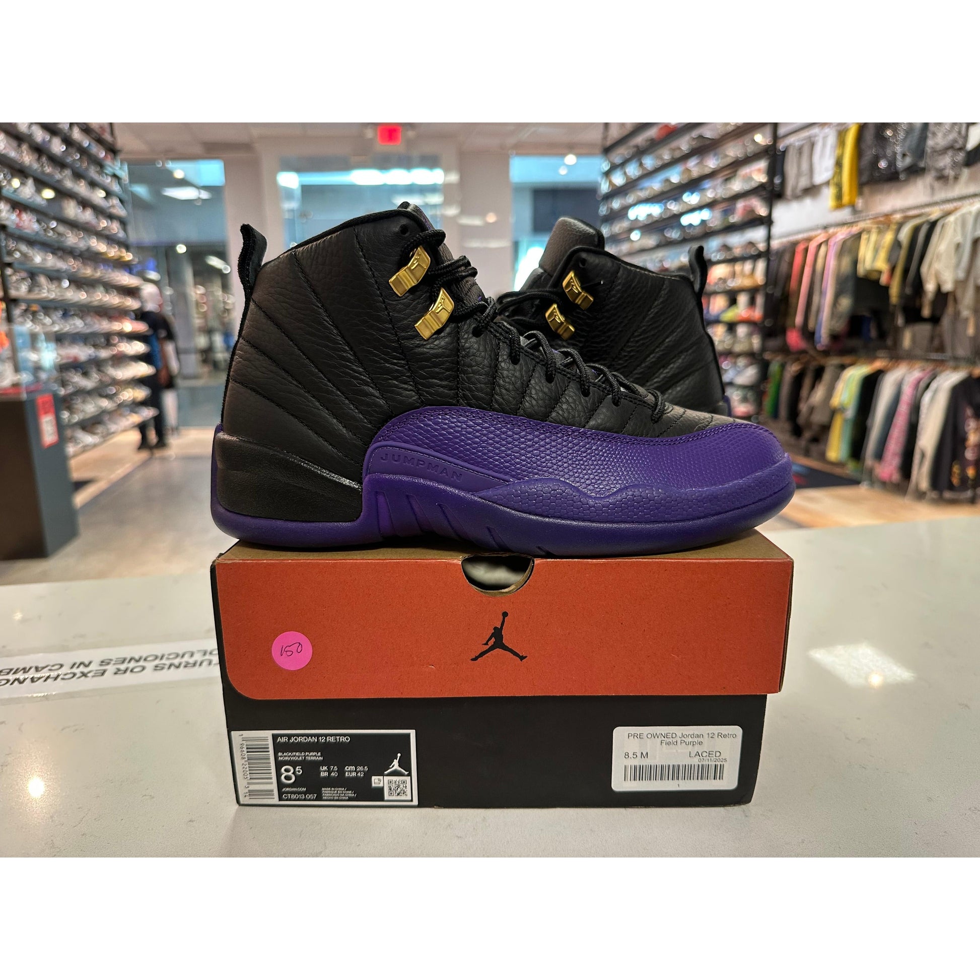 PRE OWNED Jordan 12 Retro Field Purple