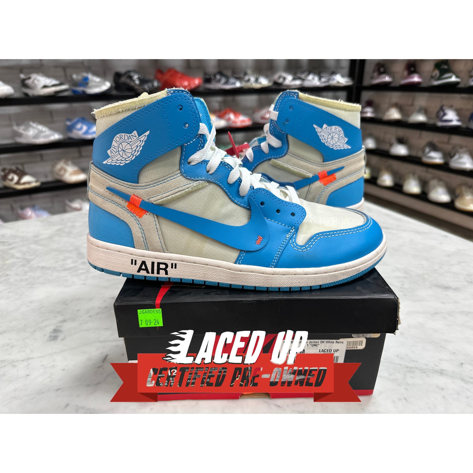 PRE OWNED Air Jordan Off White Retro 1 "UNC"