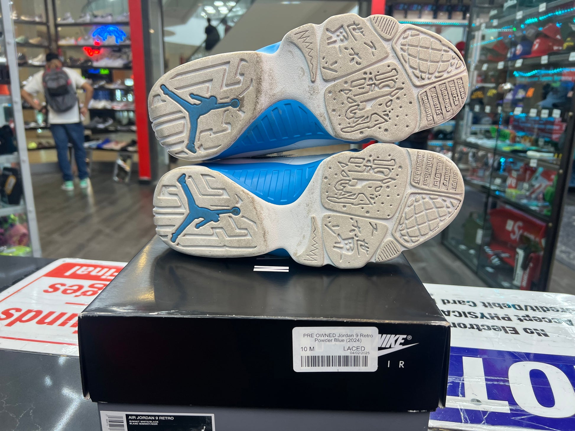 PRE OWNED Jordan 9 Retro Powder Blue (2024)