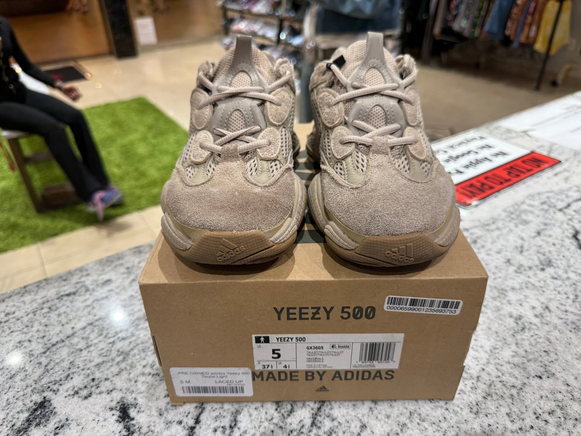 PRE OWNED adidas Yeezy 500 Taupe Light