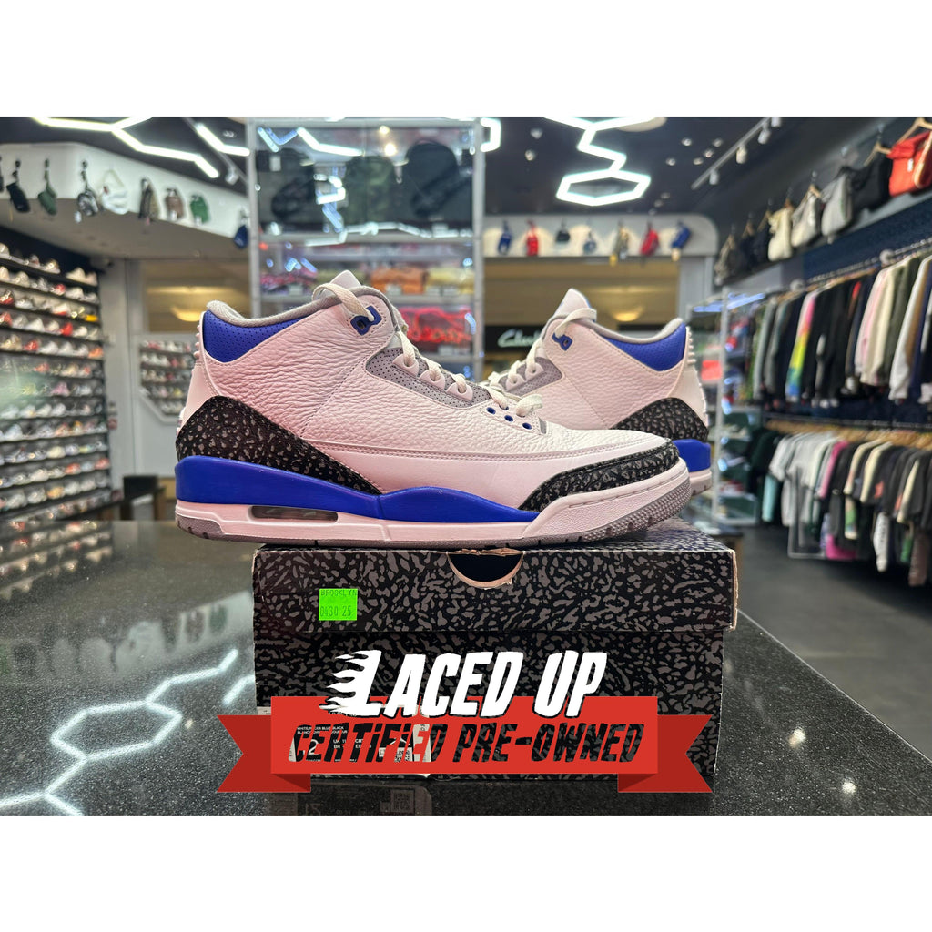 PRE OWNED Jordan 3 Retro Racer Blue