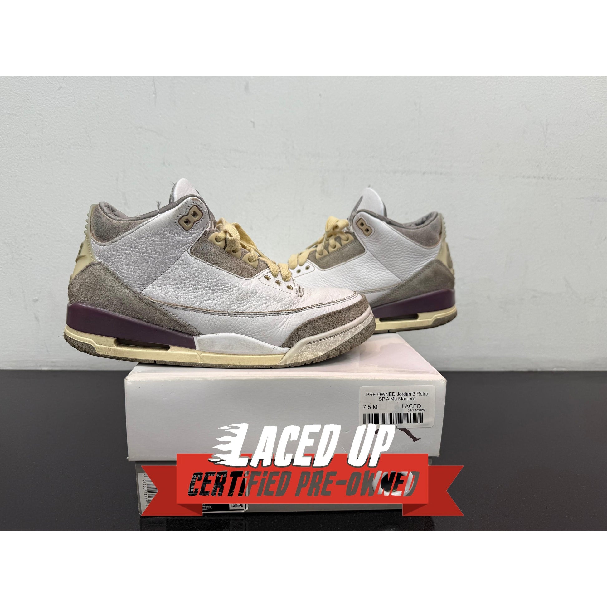 PRE OWNED Jordan 3 Retro SP A Ma Maniére