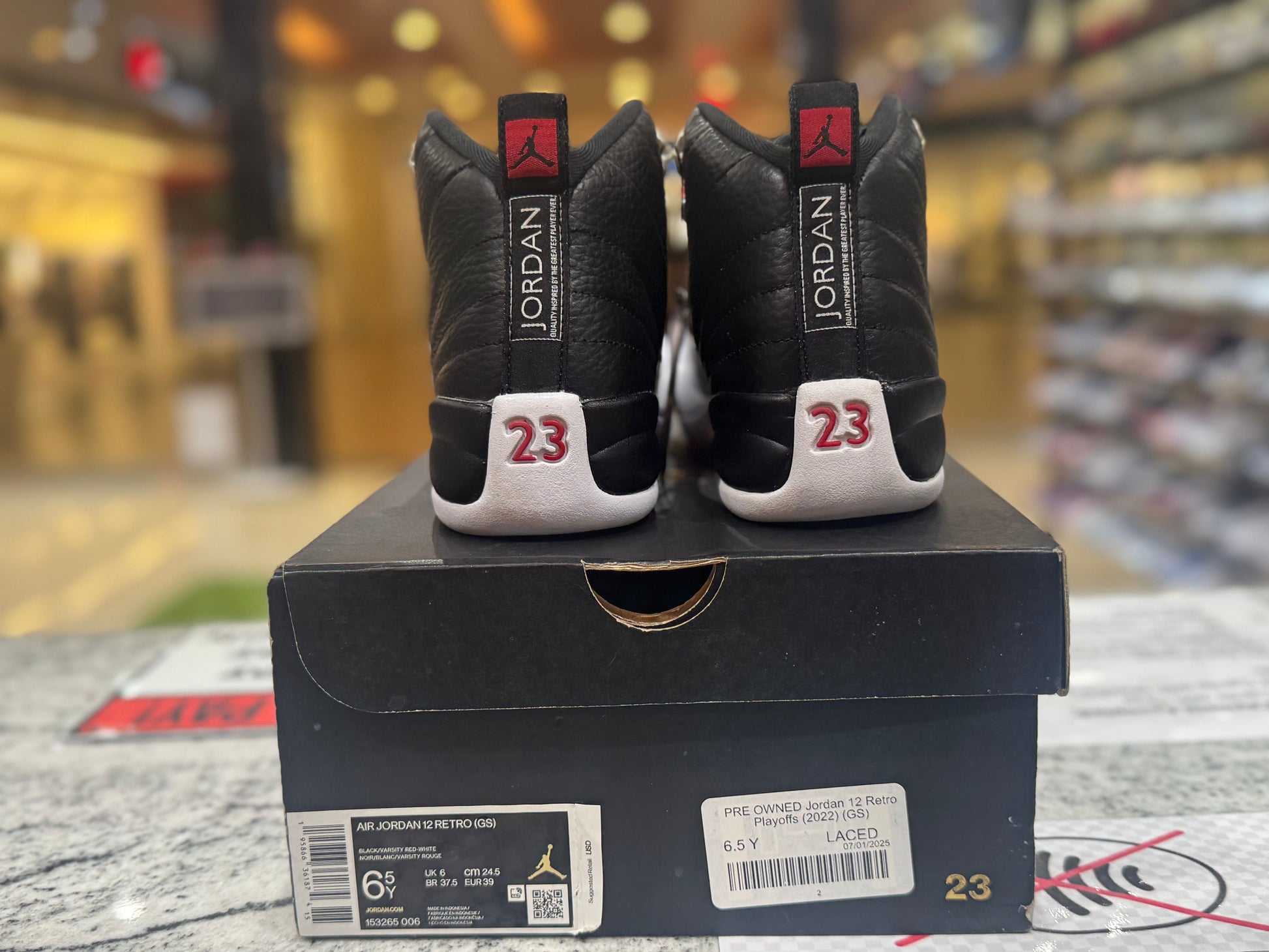 PRE OWNED Jordan 12 Retro Playoffs (2022) (GS)