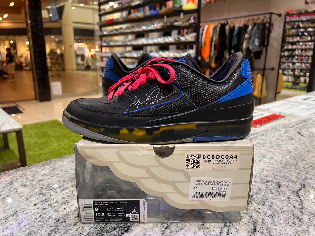 PRE OWNED Jordan 2 Retro Low SP Off-White Black Blue